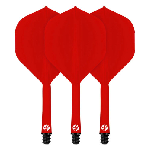Flight Deck-One Piece Dart Flight and Shaft System-Red