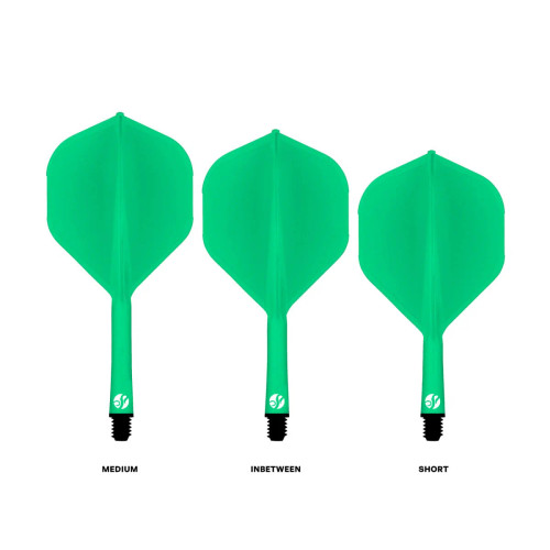 Flight Deck-One Piece Dart Flight and Shaft System-Green