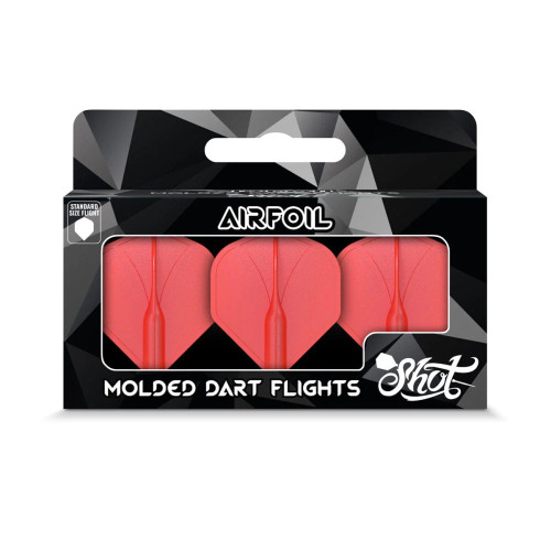 Shot Airfoil Molded Flight Set-Red Standard