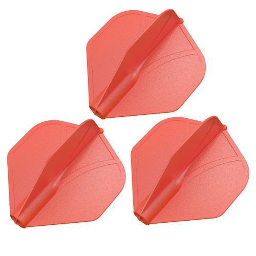 Shot Airfoil Molded Flight Set-Red Standard
