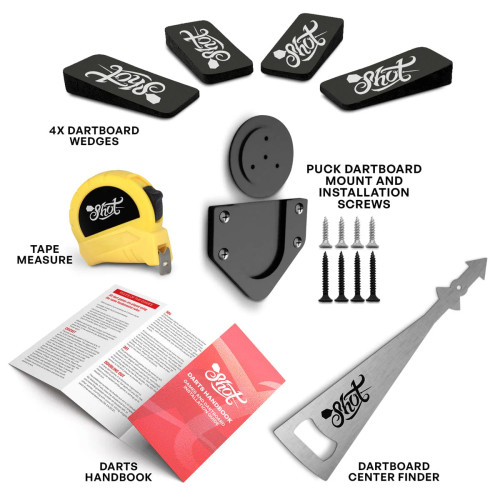 Shot Dartboard Fixing Kit