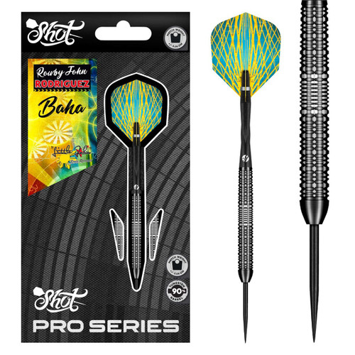 Shot Pro Series Rowby-John Rodriguez Baha Steel Tip Dart Set-25gm