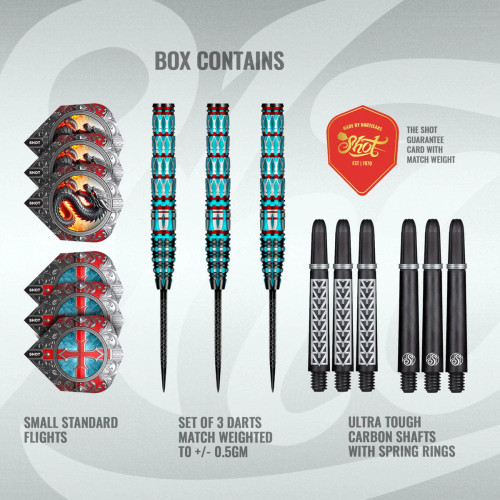 Future Knights St George Steel Tip Dart Set-23gm