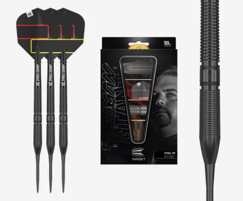 GABRIEL CLEMENS BLACK 90% 23G STEEL TIP DARTS 2023