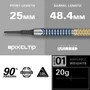 JOSH ROCK G1 20G 90% SOFT TIP DARTS 2025