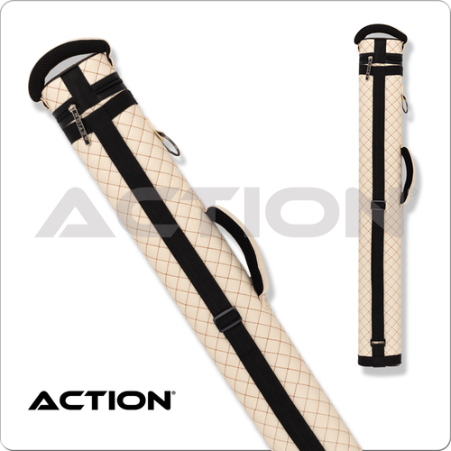 Action ACVA22 2B/2S Cream/Brown Hard Cue Case