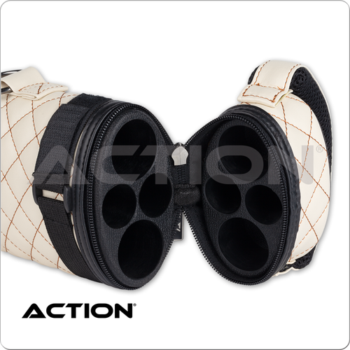 Action ACVA22 2B/2S Cream/Brown Hard Cue Case