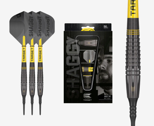 SCOTT WILLIAMS BLACK  20G 90%  SOFT TIP DARTS 2024
