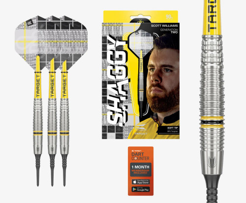 SCOTT WILLIAMS G2 18G SOFT TIP DARTS 2025