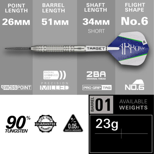 SHANE MC GUIRK G1 90% 23G SP DARTS 2025