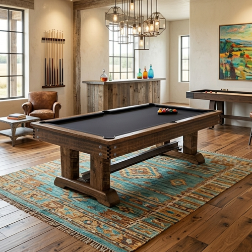 Midland Rustic Brown Pool Table
