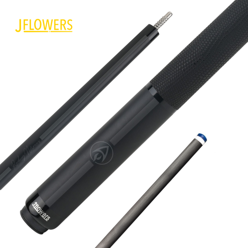 J Flowers Rodney Morris Black Cue w/ Leather Wrap
