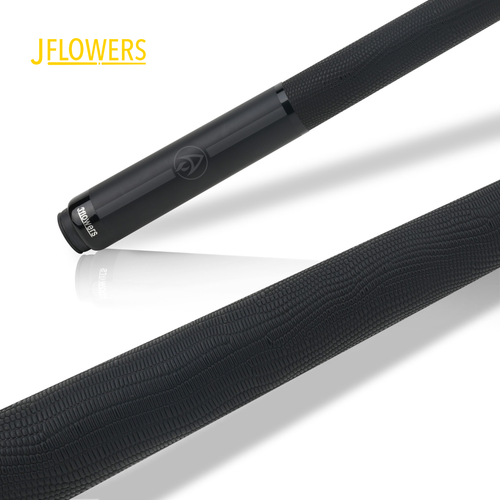 J Flowers Rodney Morris Black Cue w/ Leather Wrap