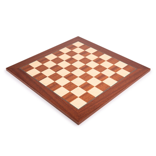 Deluxe 22" Mahogany Wood Chess Board – Handmade in Spain