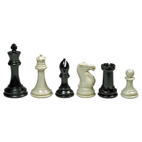 Triple Weighted Tournament Chess Set with Travel Bag - 4in. King