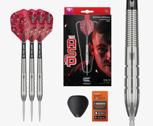 TARGET DARTS NATHAN ASPINALL G1 90% TUNGSTEN STEEL TIP DARTS