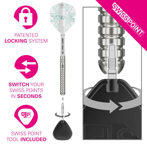 TARGET DARTS ROB CROSS STEEL TIP SP DARTS SET