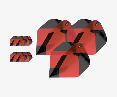 TARGET TAG BLACK & RED FLIGHTS x 3 SETS