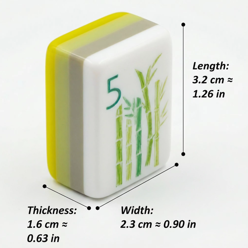 American Mahjong 4 Layer Green Acrylic Tiles