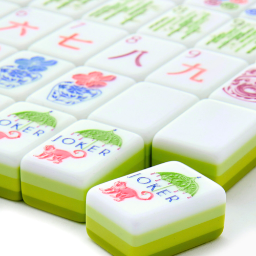 American Mahjong 4 Layer Green Acrylic Tiles