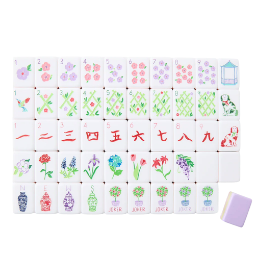 American Mahjong 4 Layer Purple Acrylic Tiles