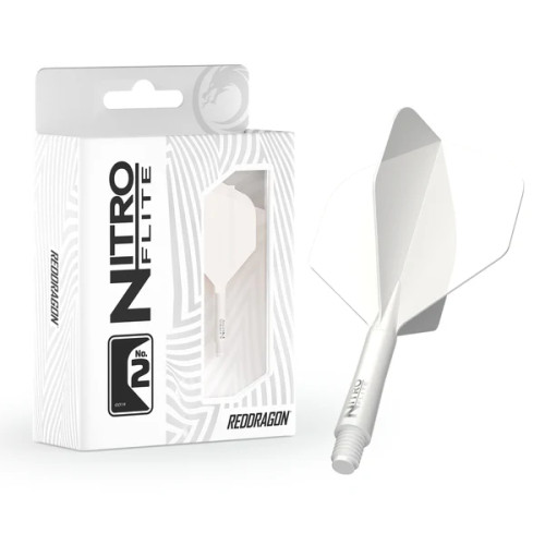 Red Dragon Nitro Flite Solid White and White