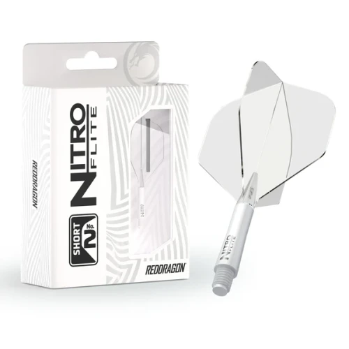 Nitro Flite - White Shaft and Clear Flight