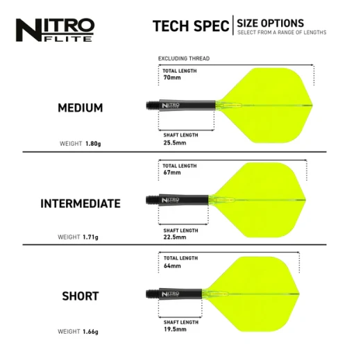 Nitro Flite - Black Shaft and Yellow Flight