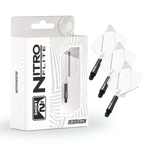 Nitro Flite - Black Shaft and Clear Flight
