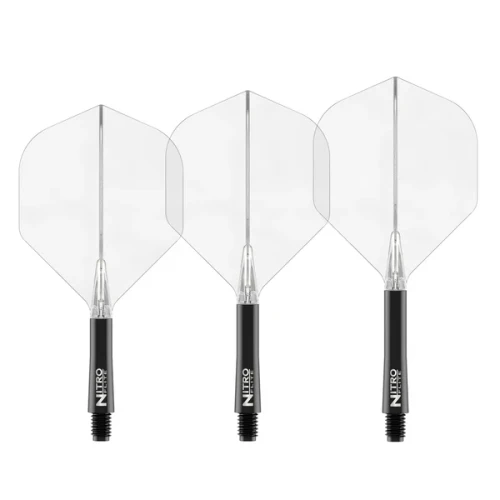 Nitro Flite - Black Shaft and Clear Flight