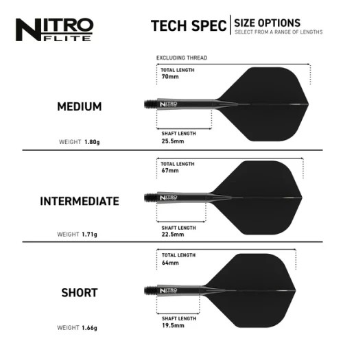 Nitro Flite Black Shaft and Black Flight