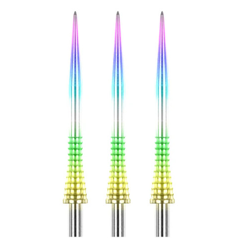 Raptor Gripped Dart Point - Rainbow Effect Dart Points - 33mm