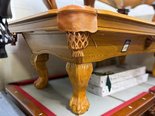 Pre-Owned 8' Oak Ball & Claw Pool Table