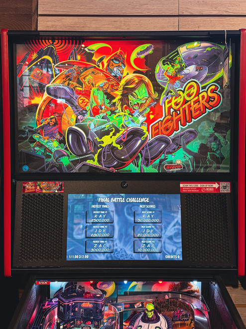 Pre-Owned Stern Foo Fighters Premium Pinball Machine