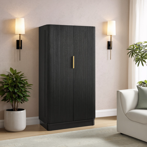 Imperial Aria Wine and Bar Cabinet in Black