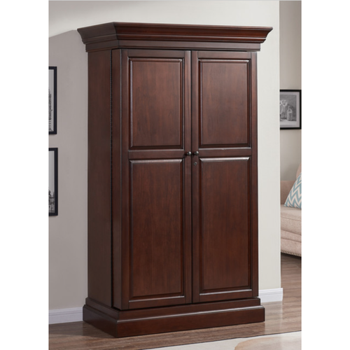 Imperial Ashton Wine and Bar Cabinet in Nut Brown