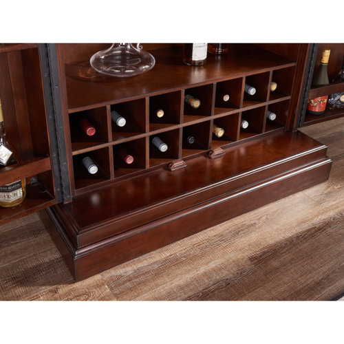 Imperial Ashton Wine and Bar Cabinet in Nut Brown