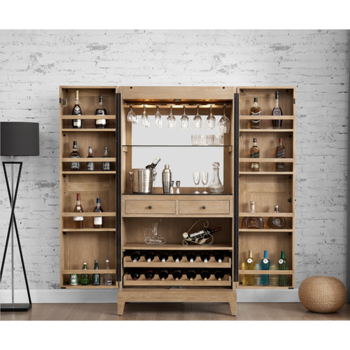 Imperial Westbrook Wine and Bar Cabinet in Sandstone