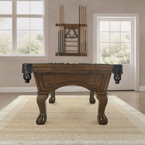 Imperial Hayden Pool Table in Russet - Ball & Claw Legs