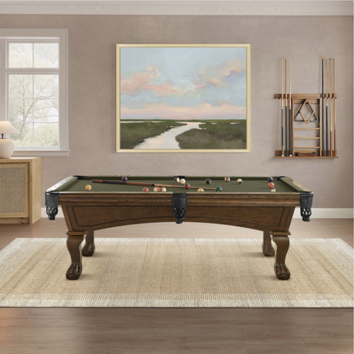 Imperial Hayden Pool Table in Russet - Ball & Claw Legs