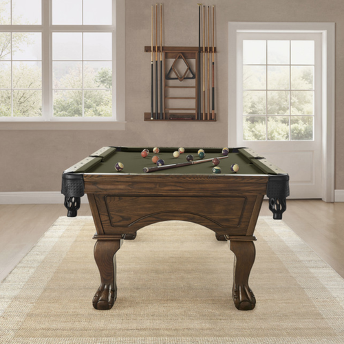 Imperial Hayden Pool Table in Russet - Ball & Claw Legs