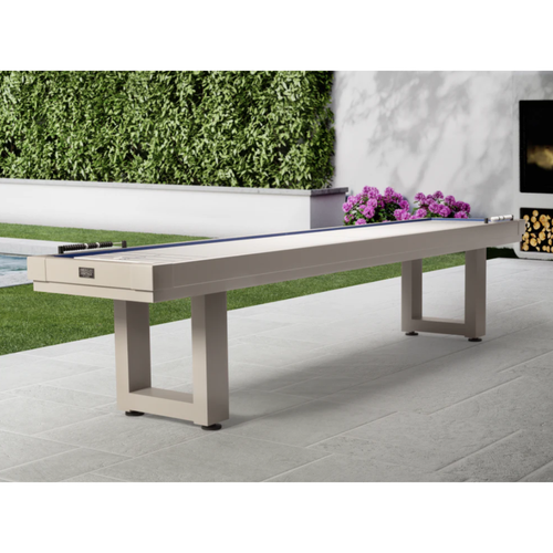 American Heritage Lanai Outdoor Shuffleboard Table in Oyster Grey