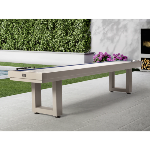American Heritage Lanai Outdoor Shuffleboard Table in Oyster Grey