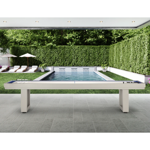 American Heritage Lanai Outdoor Shuffleboard Table in Oyster Grey