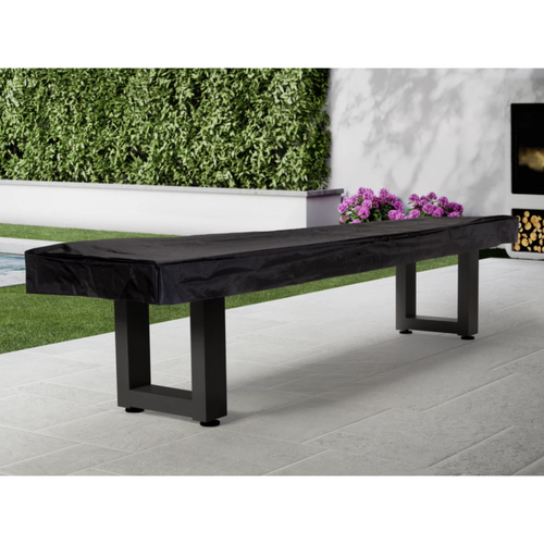 American Heritage Lanai Outdoor Shuffleboard Table in Obsidian Black