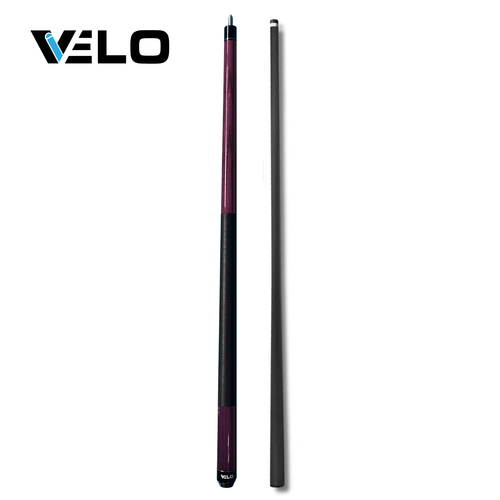 VELO Burgundy Pool Cue w/ 12.5mm Carbon Fiber Shaft