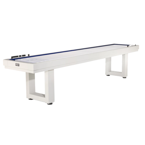 American Heritage Lanai Outdoor Shuffleboard Table in Pearl White