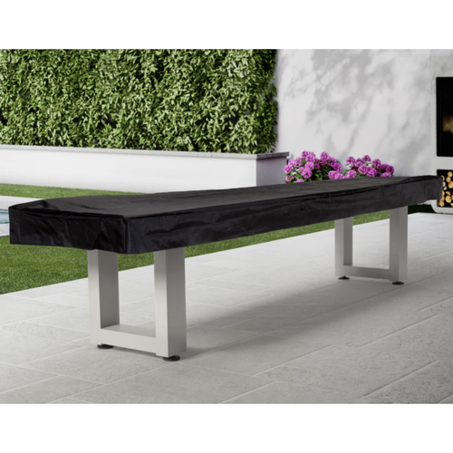 American Heritage Lanai Outdoor Shuffleboard Table in Pearl White