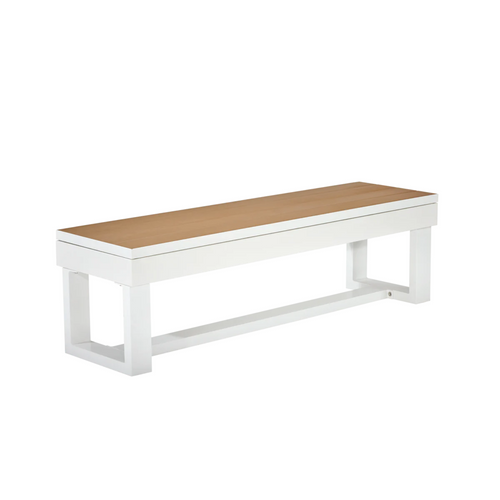 American Heritage Lanai Outdoor Storage Bench in Pearl White