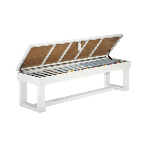 American Heritage Lanai Outdoor Storage Bench in Pearl White